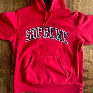 Supreme Bubble red Hoodie (Lightly Worn)